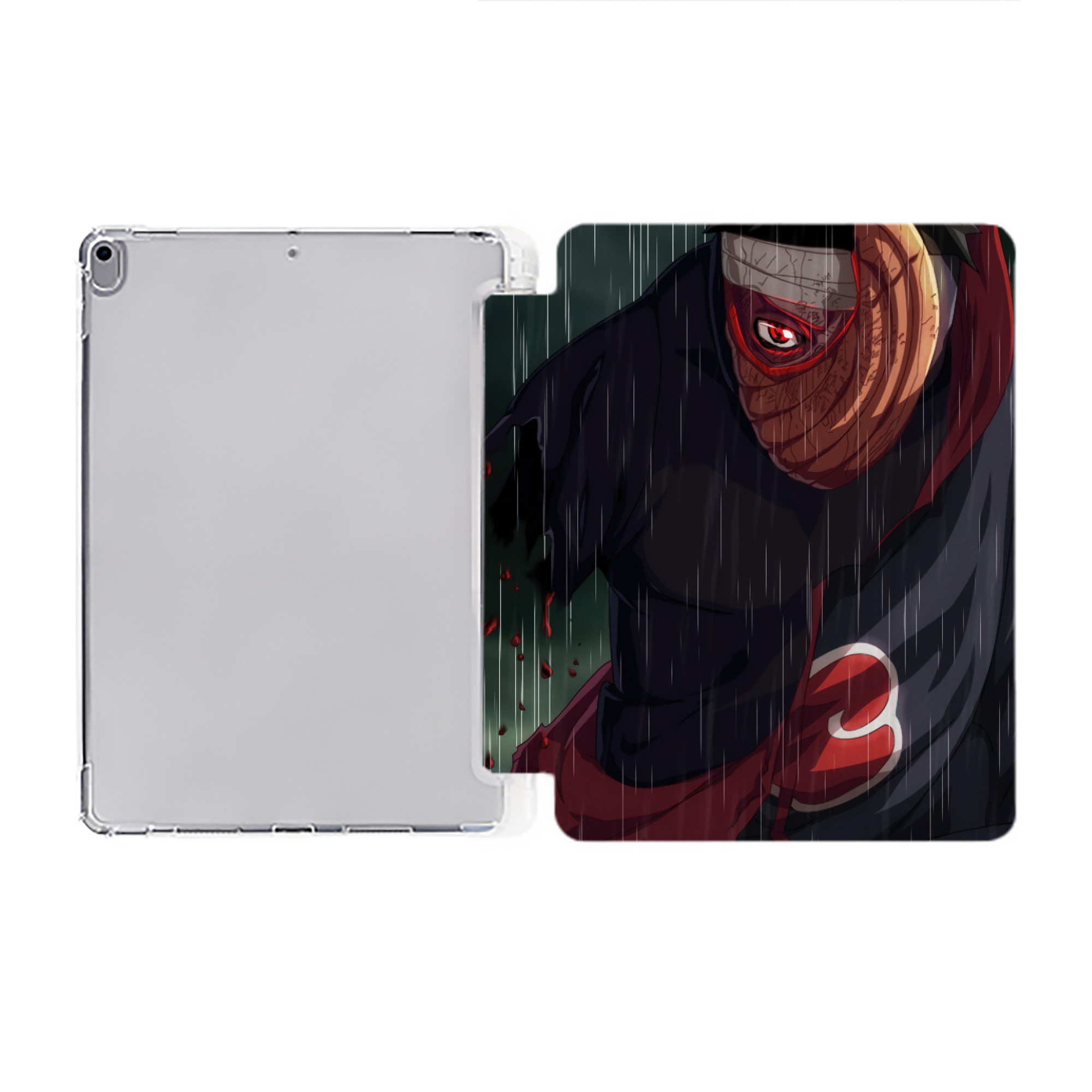（画像用） NARUTO -ナルト- NARUTO -ナルト- 疾風伝 IPad ケース ペン収納付き 三つ折りスタンド PUレザー×シリコン 対応機種9.5/10.5/10.9インチ